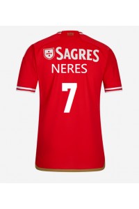 Fotbalové Dres Benfica David Neres #7 Domácí Oblečení 2023-24 Krátký Rukáv